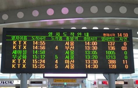 부산역 서울역 Ktx 시간표